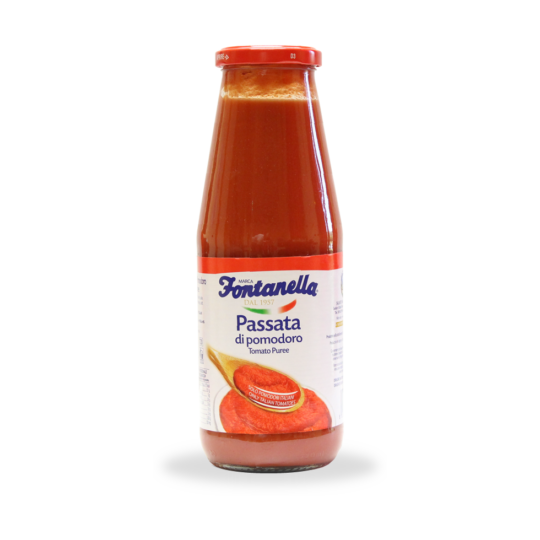 Passata di pomodoro in bottiglia di vetro 690g da 12 pezzi