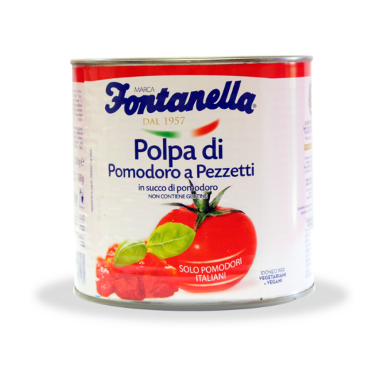 Polpa di pomodoro a pezzetti 2500g da 6 pezzi