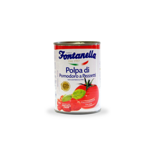 Polpa di pomodoro a pezzetti 400g da 12 pezzi