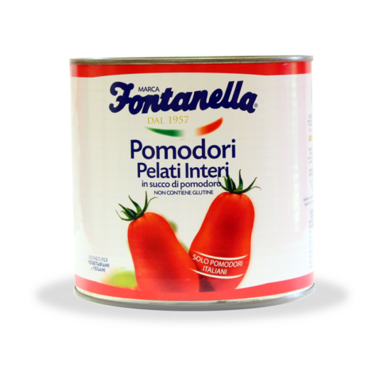 Pomodori Pelati Interi 2500g da 6 pezzi